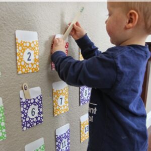 Number Pocket Game for Toddlers and Preschoolers