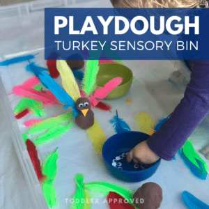 Turkey Playdough Fine Motor Skills Activity